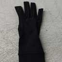 FREETOO All-Around Compression Arthritis Gloves for Women for Pain, Carpal Tunnel Relief Gloves for Men, Hand Compression Gloves for Crocheting, Rheumatoid Arthritis. Fit Palm 7.3-8.3 Black M