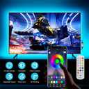 Led Light for TV Backlight, 16.4ft/5m RGB+W Behind TV Bias Lighting,USB Powered Led Strip Lights for HDTV PC Computer,Music Sync & Timer,Gaming Room Bedroom Decor Immersive Home Theater