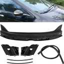 Windshield Wiper Cowl Cover Panel Kit Compatible with 2006-2011 Honda Civic, Includes Windshield Cowl Cover & 2pcs Wiper Arm Trim, Replaces# 74220-SNV-H00 74210-SNA-A00 74200-SVA-A00ZA