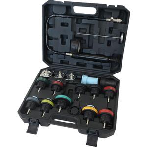 Coolant Pressure Tester Kit, Universal Radiator Pressure Test Pump with Adapters, Cooling System Leak Detector for Car Truck SUV, Fit for BMW Ford Toyota Honda VW Audi