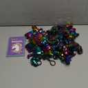 CAMIRUS 28 Pack Glitter Flip Sequin Keychains Unicorn Dinosaur Keychain with Greeting Cards for Valentines Party Favor, Easter Egg Filler Party Favors, Easter Classroom Prize Supplies