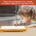 IMAGE A4 LED Tracing Pad for Kids, Rechargeable Light Up Drawing Tablet Board Children Portable Art Christmas Gift for Boys Girls Ages 6+(with 10 Traceable Sheets), Durable & Fun Creative Toy(Orange)
