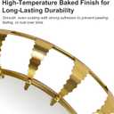 Round Gold Sunburst Mirror Mid-Century Metal Frame Wall Decor 32"