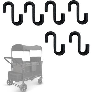 Multipurpose Side Hook Compatible with Wonderfold Wagon Durable and Load-Bearing Hook (6pcs)
