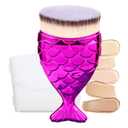 UNIMEIX Sunscreen Brush for Face Kabuki Brush Sunscreen Applicator for Kids Foundation Makeup Brushes for Liquid Foundation Powder Cream Contour Buffing Stippling Blending (Rose)