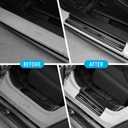 ZZEQYG 4 Pcs Stainless Steel Door Sill Protector Compatible with Jeep Wrangler JK Unlimited JKU Sport Sahara Rubincon 2007-2017 Accessories Front and Rear Door Car Door Sill Guards Trim