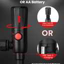 2.8GPM Automatic Electric Fuel Transfer Pump with Hand-Stop Battery Powered Fuel Transfer Pump, USB-C Charging Gas Pump for Gas Can, Transfers Gasoline, Diesel, Water