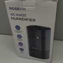 ROSEKM Humidifiers for Bedroom, 2.0L Cool Mist Humidifier for Home Plant and Baby Nursery, Quiet Ultrasonic Humidifier with 360 Nozzle, Auto Shut-Off, Filterless, Black