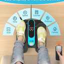 2025 New Under Desk Elliptical Machine,Portable Seated Pedal Exercise Machine for Seniors, 12 Adjustable Speed Elipse Leg Exerciser with Remote Control,Quiet Foot Exercise Machine for Home Office
