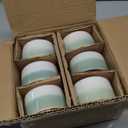 Ramekin Set of 6, UNICASA 8 oz Creme Brulee Ramekins, Oven Safe Baking Set for Custard, Pudding, Souffle Cups, Light Green