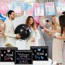 Meooeck 173 Pcs Gender Reveal Games for 25 Guests 6 Funny Baby Shower Games with 20 Pencils Boy or Girl Gender Reveal Ideas Baby Bingo Prediction Guess Mommy or Daddy Old Wives Tales Word Scramble