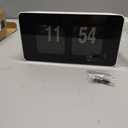 Flip Clock Digital Desk Clock for Bedrooms Retro Vintage Clock (Black+ White)