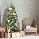 KI Store Seaform Green Christmas Balls 34pcs 2.36-Inch Christmas Tree Decoration Ornaments for Xmas Tree Holiday Wreath Garland Decor Ornaments Hooks Included