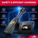 EZGO 36V PowerWise Charger Receptacle and Plug, Golf Cart Battery Charger Port and W/Handle Plug for 1996-UP EZGO TXT Medalist Electric, EZGO Charger Plug Socket Replace OEM# 73345-G01, 73063-G01