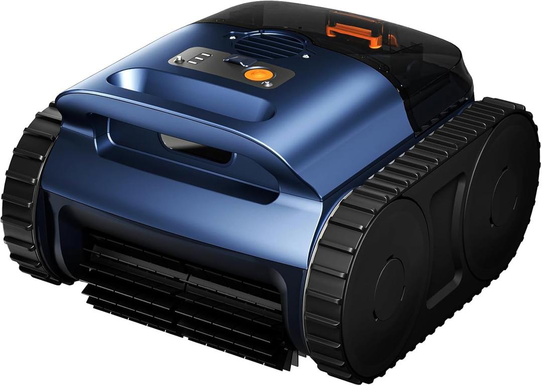 [2026 Release] Automatic Robotic Pool Vacuum for Inground & Above Ground Pools, Wall Climbing Pool Vacuum Cleaner, Cleans Floor, Walls, Waterline, Drain & Skimmer up to 2150 Sq. Ft., 190 Min