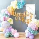 7.2ft Balloon Arch Stand White Metal Arch Backdrop Stand Circle Round Arch Frame Wedding Arch for Ceremony Birthday Party Anniversary Graduation Decoration