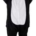 Unisex Children Animal Onesie Pajamas,Kids Flannel Halloween Cosplay Costume/Homewear/Sleepwear (11-12 Years, Penguin)