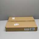 White Leather Decotative Coffee Table Tray,Modern Large Ottoman Tray Rectangle Serving Tray with Handles for Living Room Party (20" x 14" x 2")