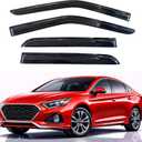 KPY Rain Guards Fit for 2015-2019 Hyundai Sonata, Out-Channel Window Visors Vent Wind Deflectors 4PC, Car Accessories for 15-19 Sonata