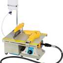 Jewelry Lapidary Saw for Cutting Rocks DIY Lapidary Equipment, 110V Mini Table Saws Grinder Polishing Machine 0-10000r/min with Flexible Shaft,Left Benchtop
