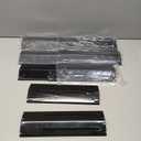 Universal Heat Plate Shield Replacement for Brinkmann, Charbroil, Nexgrill, Backyard,Expert Grill,4 Pack BBQ Heat Tent for Grills,Adjustable Heat Tent,Flavorizer Bar, Extends from 11.7" up to 21" L