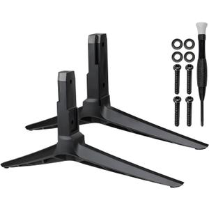 Set of 2 Sturdy TV Stand Legs Anti-Wobble Design for Vizio 50" Class TVs Compatible with D50X-G9/V505-G9/V505-H9/M506X-H9, Easy VESA Tabletop Mount, Includes All Screws (Black)