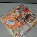 XCHI Fall Pumpkin Football Maple Leaves Tablecloth Square Washable Table Covers for Home Party Decorations 60x60 Inch