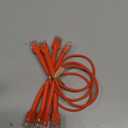 Everest Ultra Slim Cat6a Ethernet Patch Cables 1ft (10-Pack) Orange - 10GB Cat 6a Patch Cable - Bendable, Flexible & Thin Ethernet Cable - Space Saving 32AWG 550MHZ Cat6a Cables - 100% Copper Wires