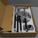 Floor Lamp with Remote Control,Bright Floor Lamps for Living Room/Bedroom/Office, Stepless Adjustable 3000K-6000K Colors and 10-100% Brightness,Standing Light with Foot Switch (Black)