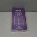 Insulated Water Bottle, 2 Pack-17oz Stainless Steel Water Bottles with Straw Lid, Metal Sports Water Bottles for Boys,Girls, Double Wall Vacuum BPA-Free Flask for School, Sports(Black-Sliver)