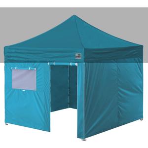 Eurmax USA Full Zippered Walls for 10 x 10 Easy Pop Up Canopy Tent,Enclosure Sidewall Kit with Roller Up Mesh Window and Door 4 Walls ONLY,NOT Including Frame and Top (Turquoise)