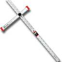 Kapro - 317 Adjustable Drywall T-Square Tool - Aluminum - for Layout and Marking - Features Sliding Head and Dual Directional Printed Scale - 48 Inch