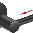 BESy Adjustable 15 to 26 Inch Single Bath Towel Bar Rack for Bathroom Accessories SUS304 Stainless Steel Towel Holder, Wall Mount with Screws Hand Towel Bar Rod Hotel Style, Matte Black