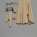 Beyeutao Wood Over The Table Rod Stand with Clamps Adjustable Table Arch Stand with Clamps 15-47 Tall 15-74 Length for Party Garden Arbors Wedding Birthday Christmas Halloween