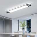 4Ft Modern Hallway Ceiling Lights, 6500K Acrylic Linear Ceiling Lamp,65W Metal LED Ceiling Light Fixture,Kitchen Dining Living Room Laundry, Garage Cloakroom Lighting (48Inch) (White Light(CRI 97+))