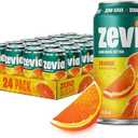 Zevia Zero Sugar Soda, Orange, 12 oz Cans (23-Pack) – Naturally Sweetened, Non-GMO Project Verified, Gluten-Free, Vegan By 06/19/2027