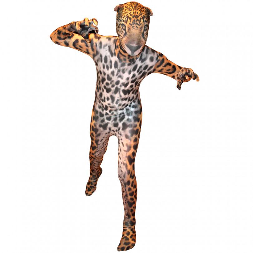Morphsuits Kids Jaguar Animal Costume, Cheetah Costume for Girls, Leopard Costume, Size L