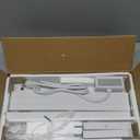 TUTOTAK Small End Table with Charging Station, Narrow Side Table with USB Ports and Outlets, Skinny Sofa Table, Slim Nightstand, Living Room, Bed Room, White TB01BW060 (2-Tier7.9"D x 15.8"W x 22.5"H)