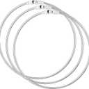 Zonon 3 Pack 6 Inch Metal Rings Wrench Organizer Easy to Open and Close Heavy Duty for Bib Vests Craft Index Card Dream Catcher Key