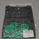 Women's St. Patrick's Day Sweatshirts Long Sleeve Crop Cute Shamrock Clover V Neck Shirts Graphic Tops (Black, L)