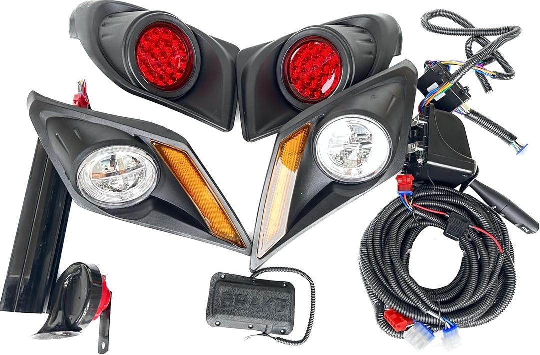 Dr.Acces Golf Cart light intender for Yamaha Drive2 (Yearly 2017 up Complete ultimate LED Light Kit with Turn Signals, Hazard Flasher, Horn and Brake