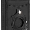 Slim Wallet AirTag Holder Minimalist Front Pocket RFID Blocking Men and Women Leather Wallets