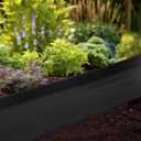 FoldTier 8 Inch Tall 33ft Garden Landscape Kit with Hammer Plastic Edging Border Border Flower Bed Borders for Garden Lawn Flower Beds Grass Yard