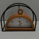 Deco 79 Metal Suspended Clock with Black Frame, 10" x 3" x 8", Brown