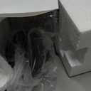 Industrial Semi Flush Mount Ceiling Light, 800 Lumen LED Bulb Included, Seeded Glass Shade Farmhouse Light Fixture for Hallway Corridor Kitchen Bathroom Bedroom Passway