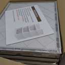 4 Pack Stackable Closet Storage Basket - Stackable Storage Bins, Multifunctional & Foldable Closet Organizer Divided, Wardrobe Cupboard Space-Saving Clothes Storage Hat Organizer, White