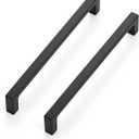 Ravinte 10 Pack Solid 6-1/4 Inch Kitchen Square Cabinet Handles Matte Black Pulls Drawer Pulls Kitchen Cabinet Hardware Flat Black Handles