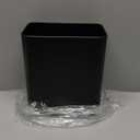 Cesun Small Bathroom Trash Can 2.1 Gallon Wastebasket, Modern Metal Garbage Can Office Waste Basket, Matte Black Stainless Steel Trash Bin for Bedroom, Home Office, Toilet, rv, Near Desk, Under Sink