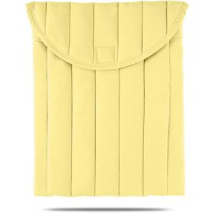 Puffy Laptop Sleeve 15-16 Inch Yellow, Protective Carrying Case for Men and Women, Cute Case Bag Compatible with 15 Inch and 16 Inch Laptops, for MacBook Air M2 M1, Asus/Dell Xps/Lenovo in Cover