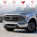 Front Bumper Grille for 2021+ Ford F150, Front Lower Center Bumper Cover Bumper Grille Trim Panel Insert for Ford F-150 2021 2022 2023 Accessories, Replacement ML3Z17B968BB, ML3Z17B968BA